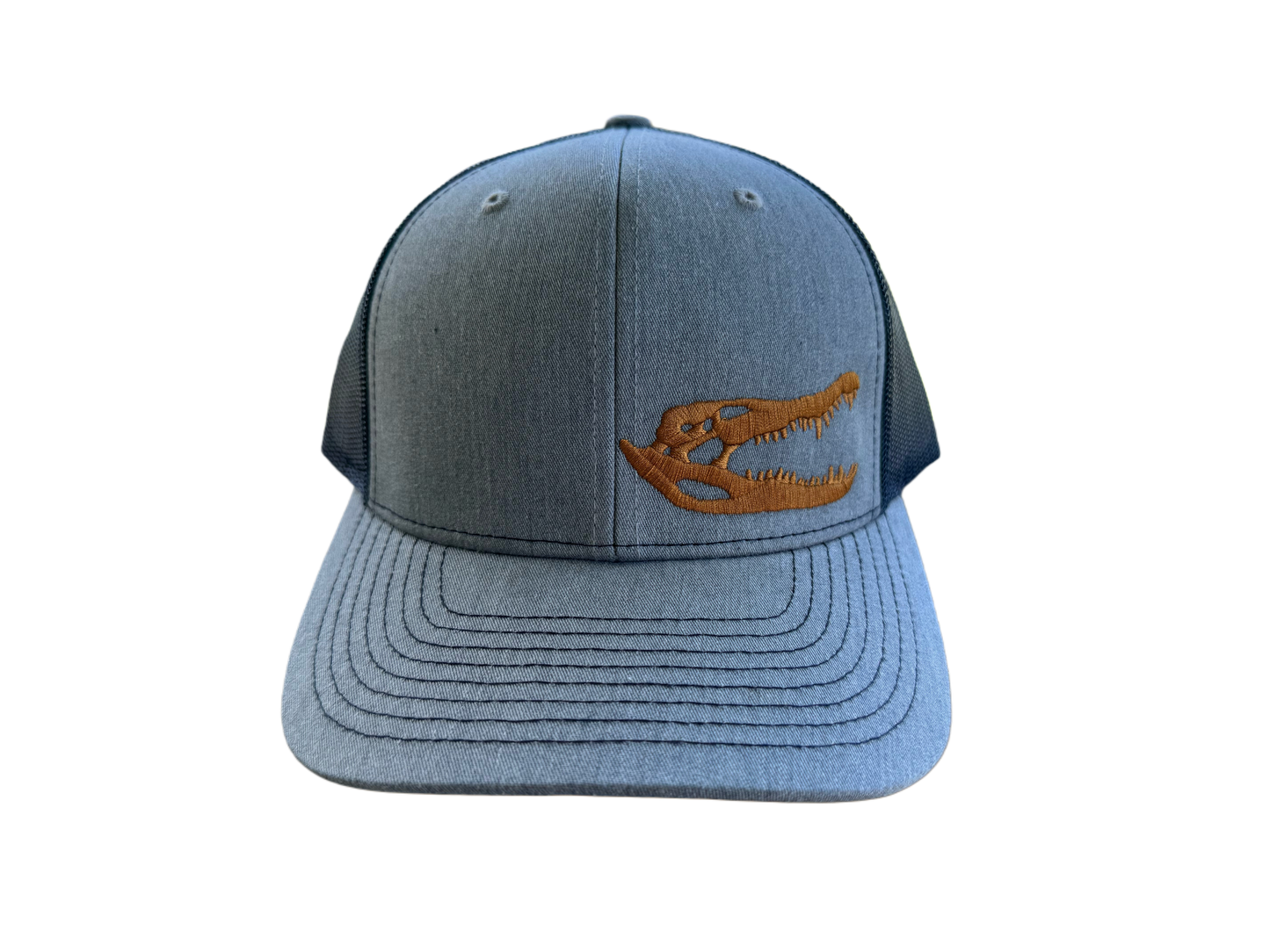 Light Blue & Navy | Gator Skull | hat