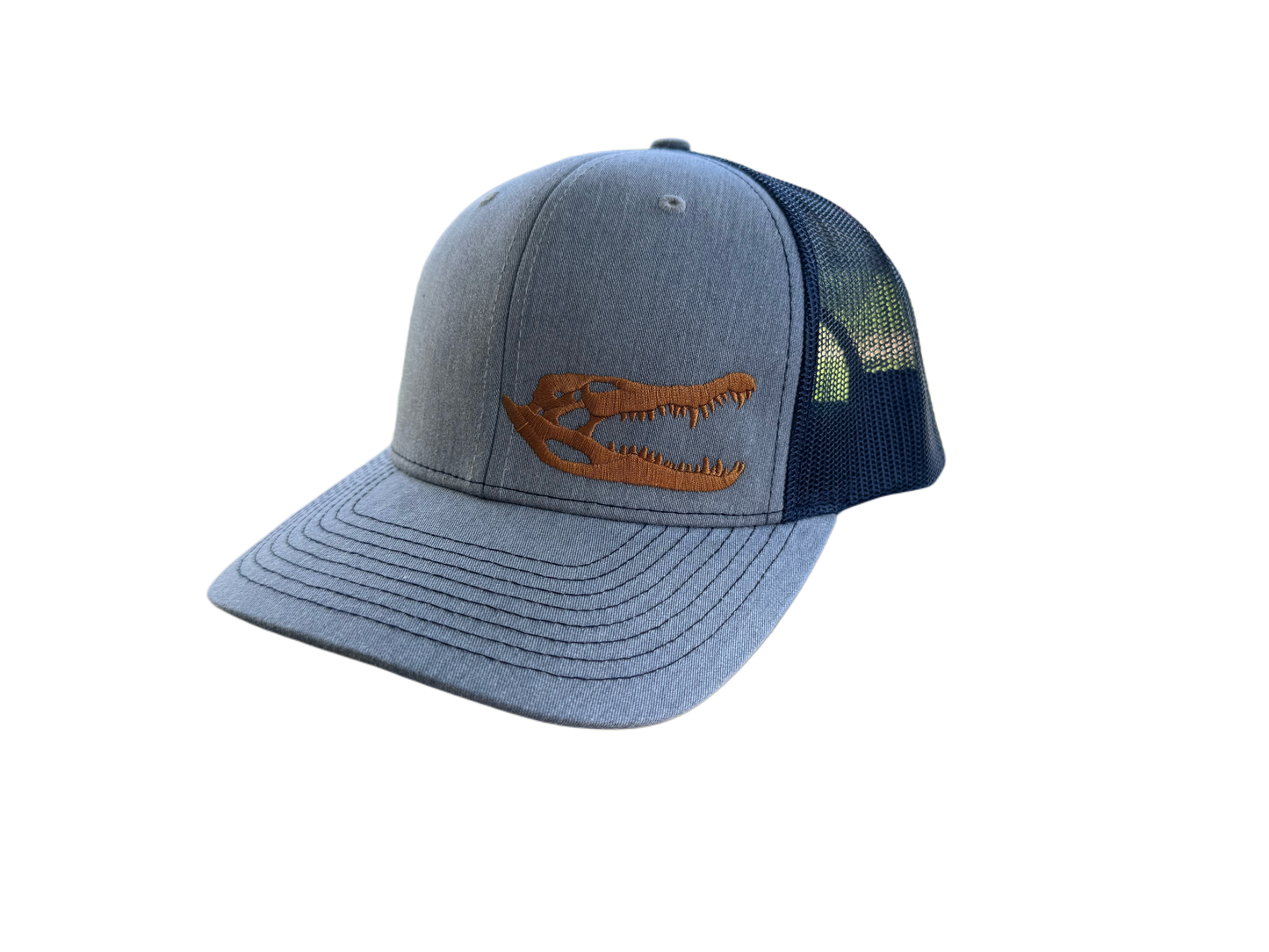 Light Blue & Navy | Gator Skull | hat