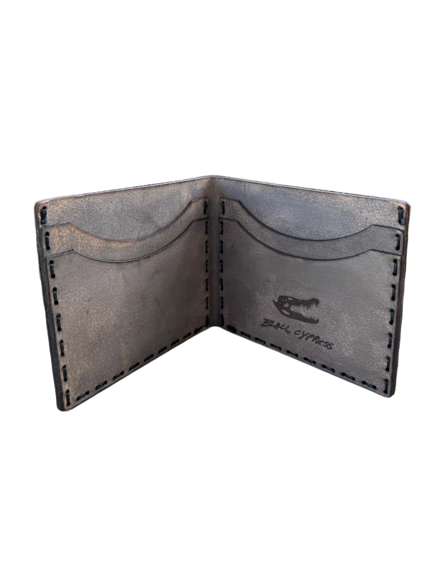Gator Skull Wallet | blue/grey | Black Cypress Outfitters