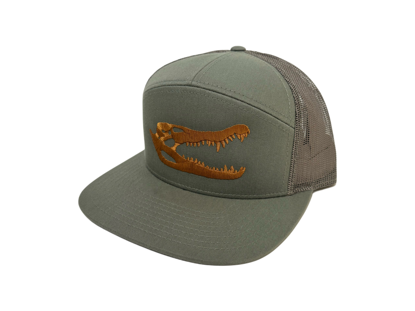 Gators Skull Hat Loden | 7 panel | Black Cypress Outfitters