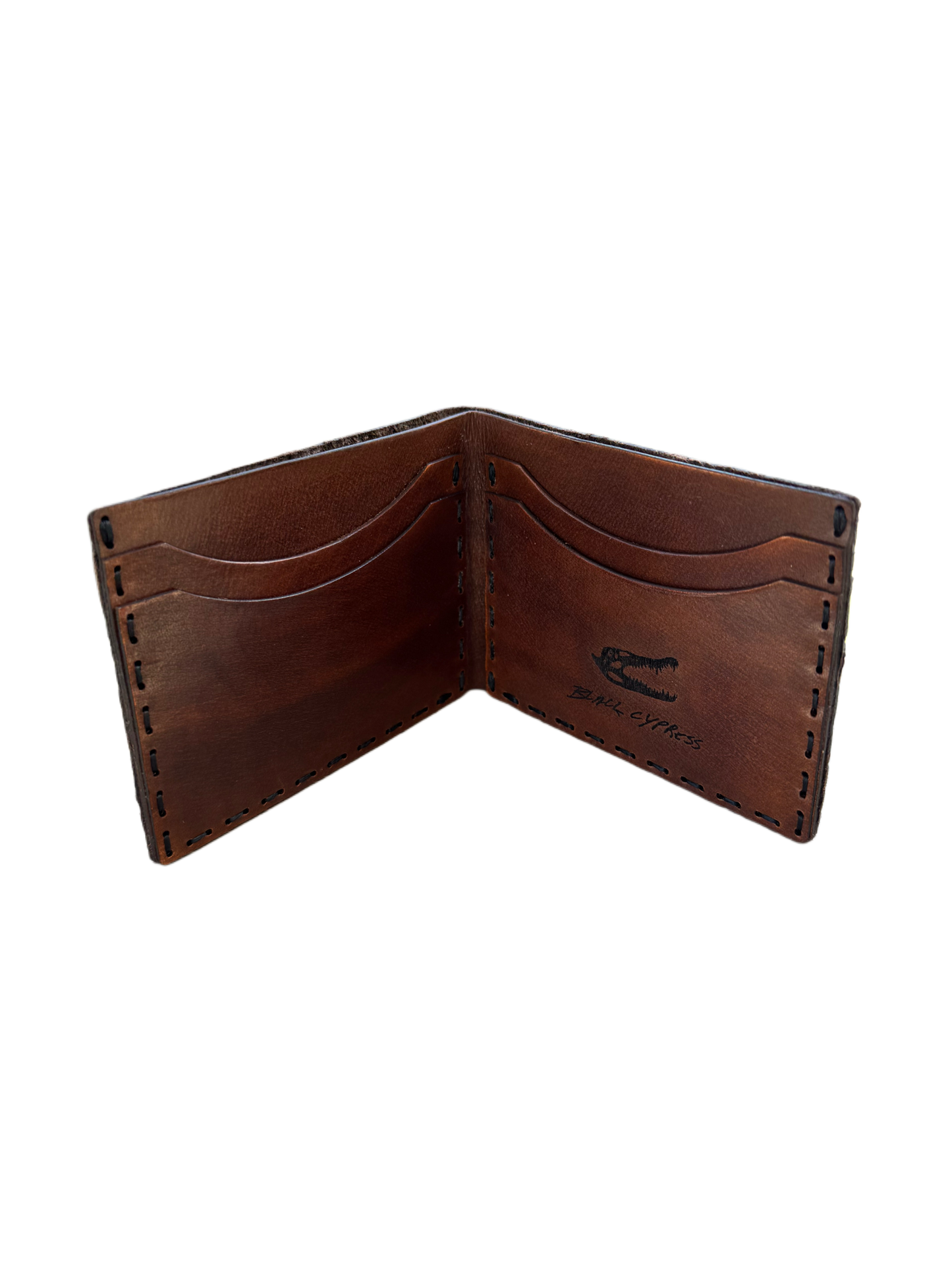 Brown Alligator Wallet | Real Leather | Black Cypress Outfitters