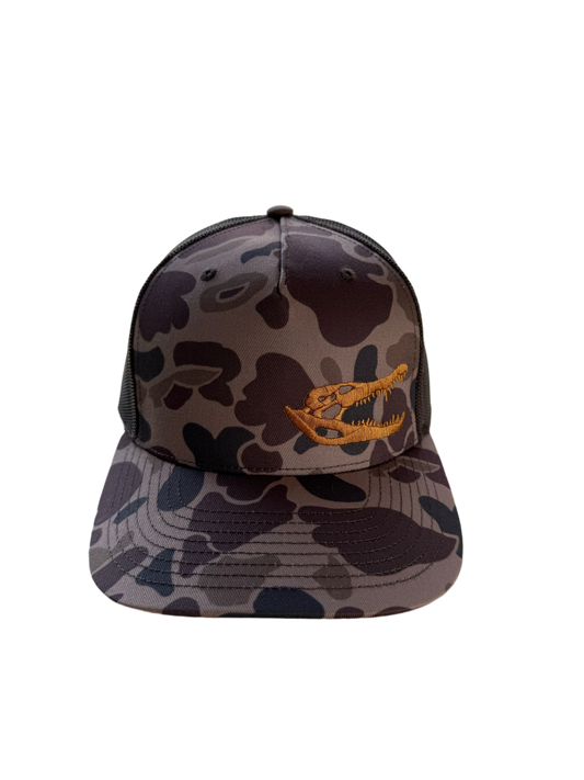Dark Duck Camo Hat | GATOR SKULL | Black Cypress Outfitters