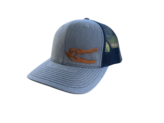 Light Blue & Navy | Gator Skull | hat