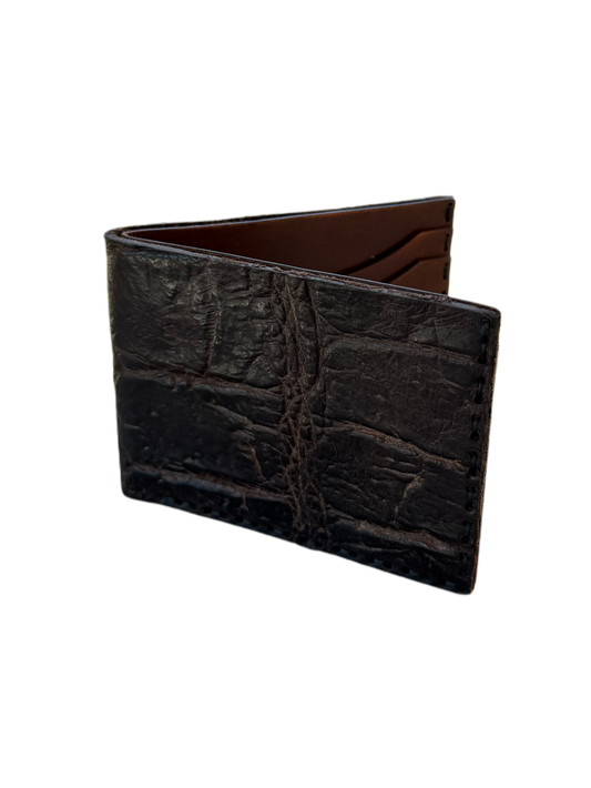 Brown Alligator Wallet | Real Leather | Black Cypress Outfitters