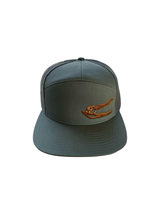 Gators Skull Hat Loden | 7 panel | Black Cypress Outfitters